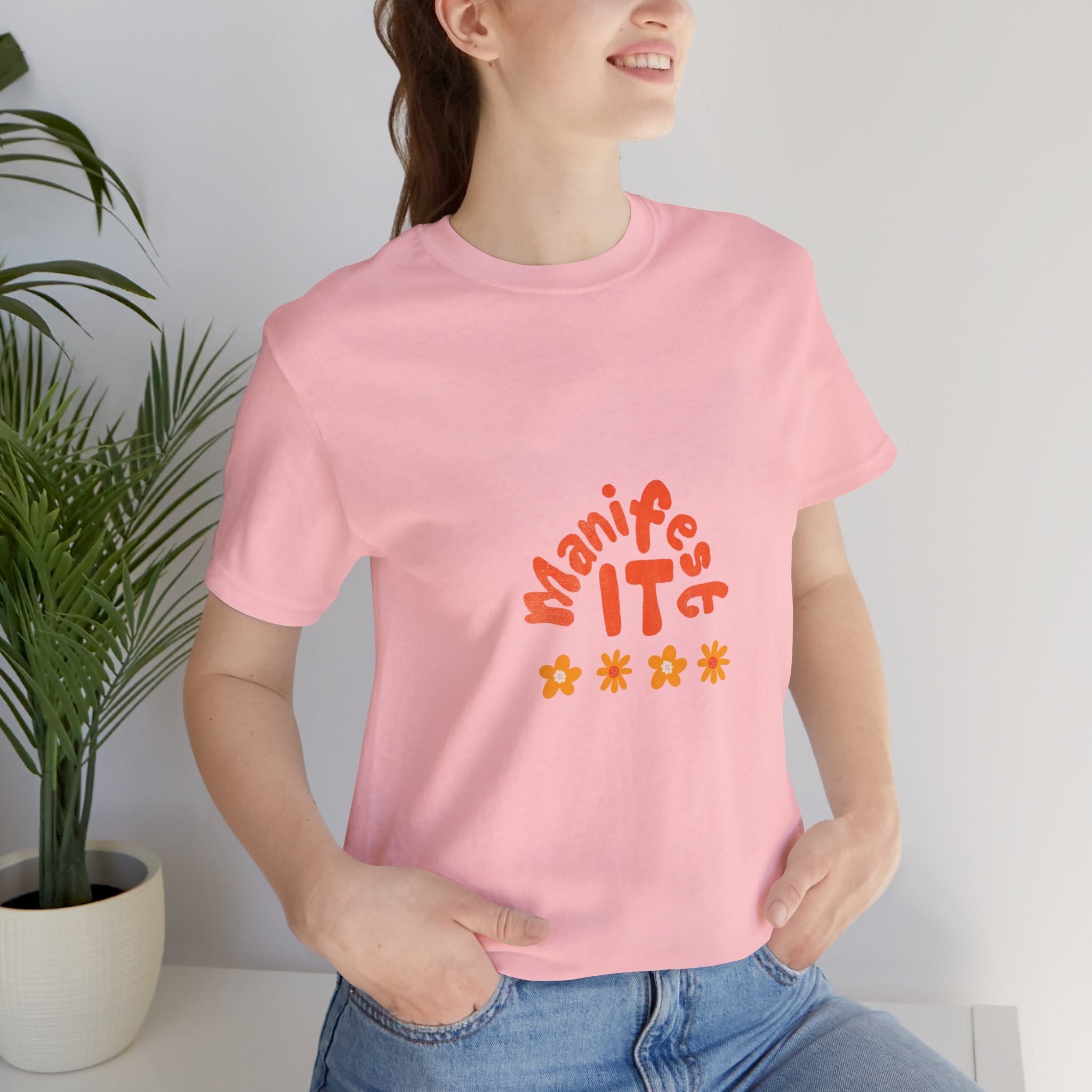 Manifest It Tee — Positive Affirmation Graphic T‑Shirt