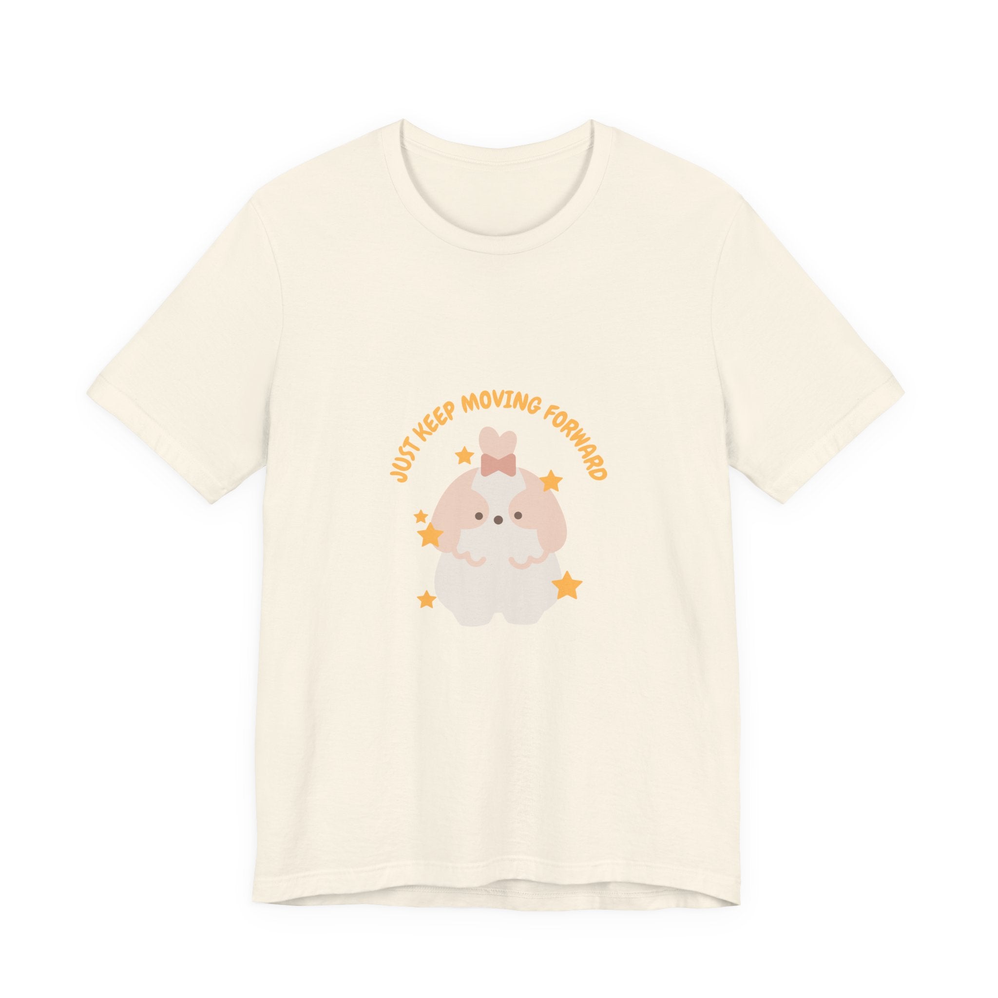 Cute Kawaii Bunny Tee — "Just Keep Moving Forward" Graphic T-Shirt