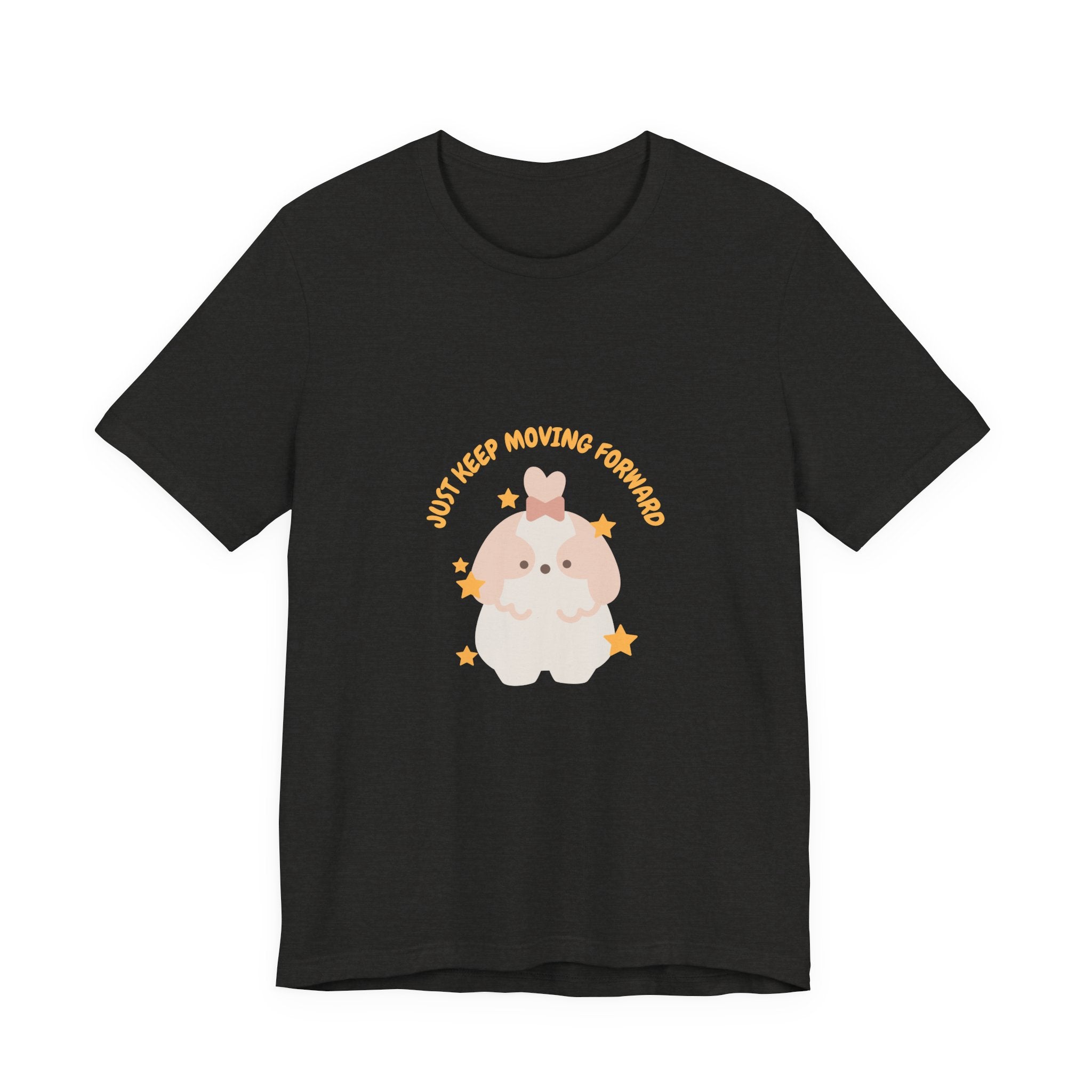 Cute Kawaii Bunny Tee — "Just Keep Moving Forward" Graphic T-Shirt