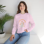 Crewneck Sweatshirt — Cute Kawaii Stars Design "Just Keep Moving Forward"