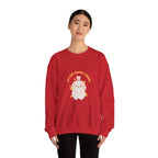 Crewneck Sweatshirt — Cute Kawaii Stars Design "Just Keep Moving Forward"