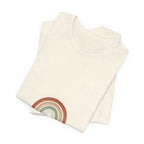 Neutral Rainbow Arc Tee | muted rainbow shirt, boho rainbow