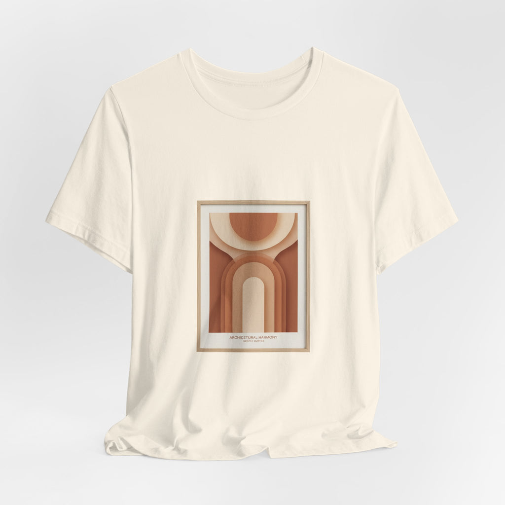 Terracotta Arch Abstract Tee | clay tone art, warm neutral shapes