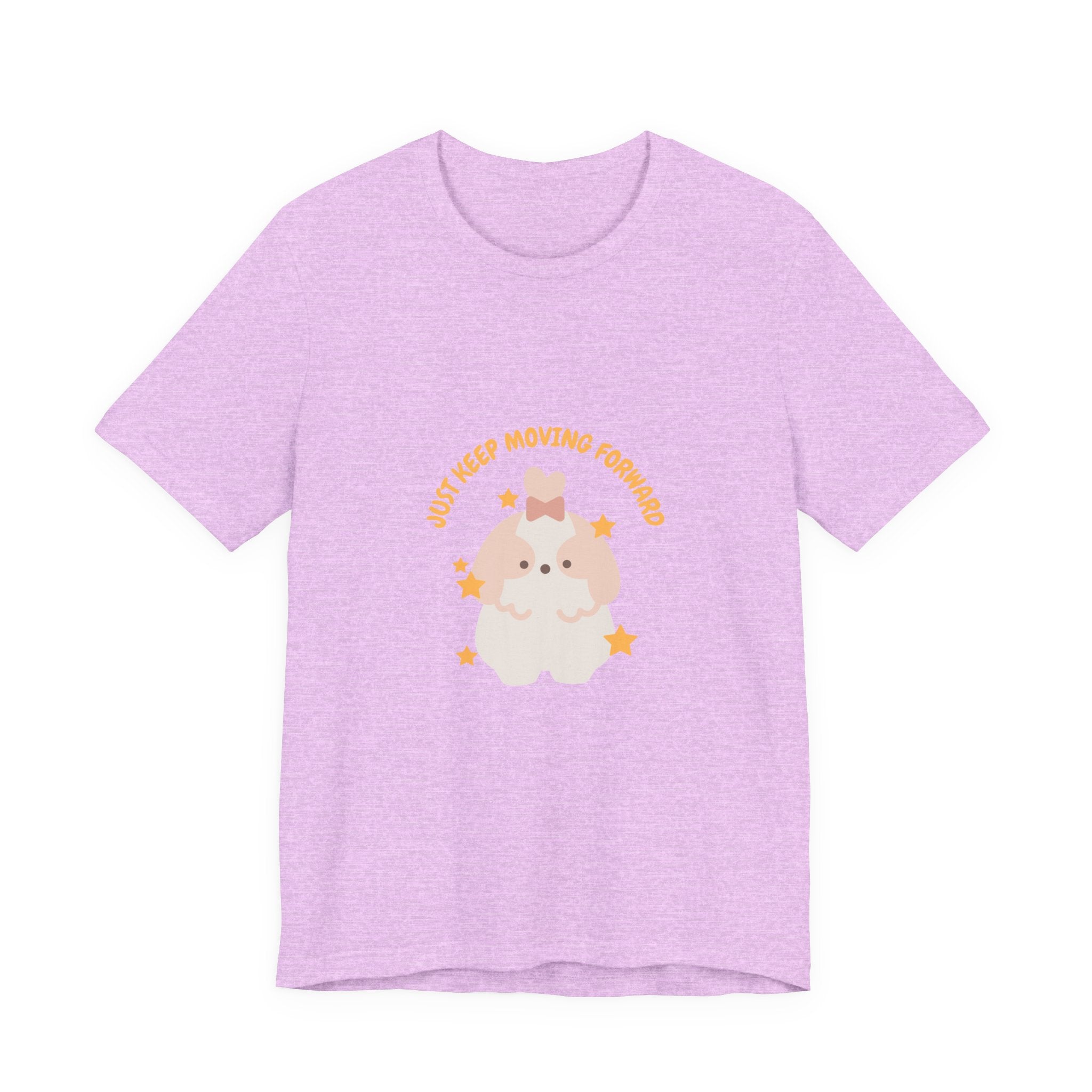 Cute Kawaii Bunny Tee — "Just Keep Moving Forward" Graphic T-Shirt