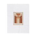 Terracotta Arch Abstract Velveteen Blanket | warm neutral shapes, clay tone decor