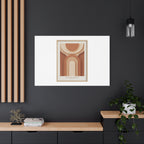 Terracotta Arch Abstract Canvas | Earthy Minimal Poster
