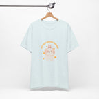 Cute Kawaii Bunny Tee — "Just Keep Moving Forward" Graphic T-Shirt