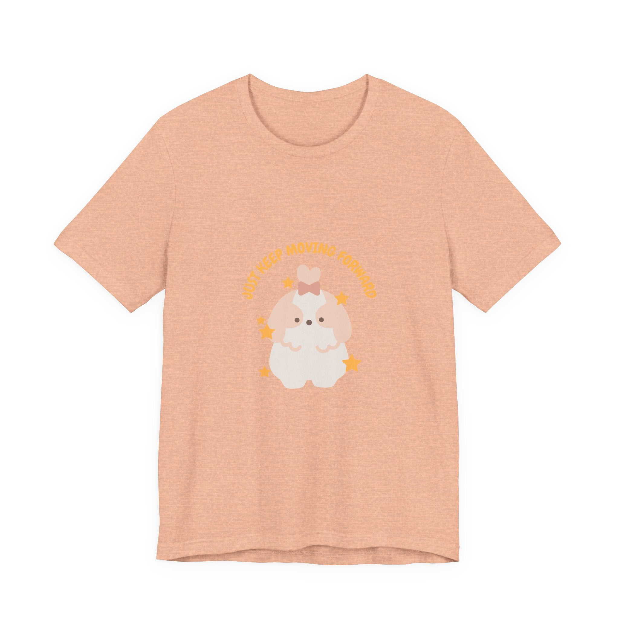 Cute Kawaii Bunny Tee — "Just Keep Moving Forward" Graphic T-Shirt