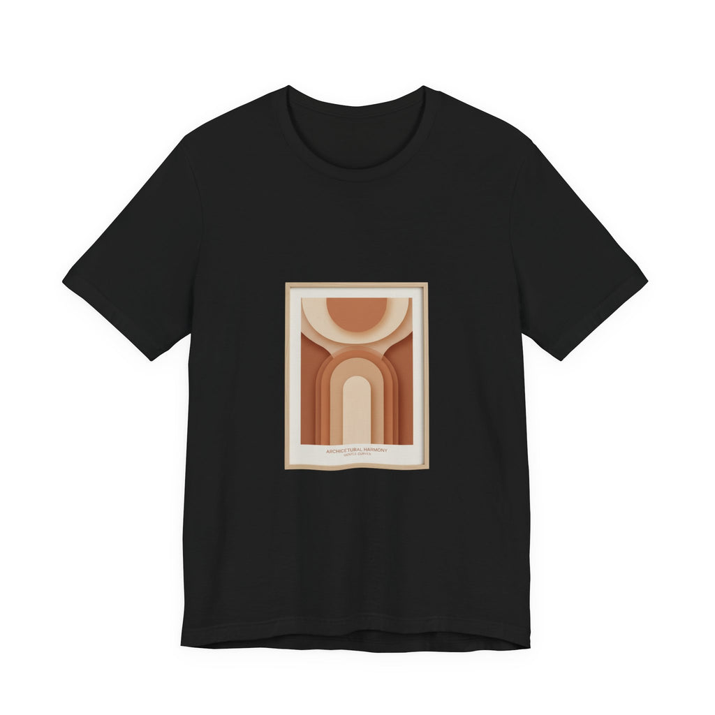 Terracotta Arch Abstract Tee | clay tone art, warm neutral shapes