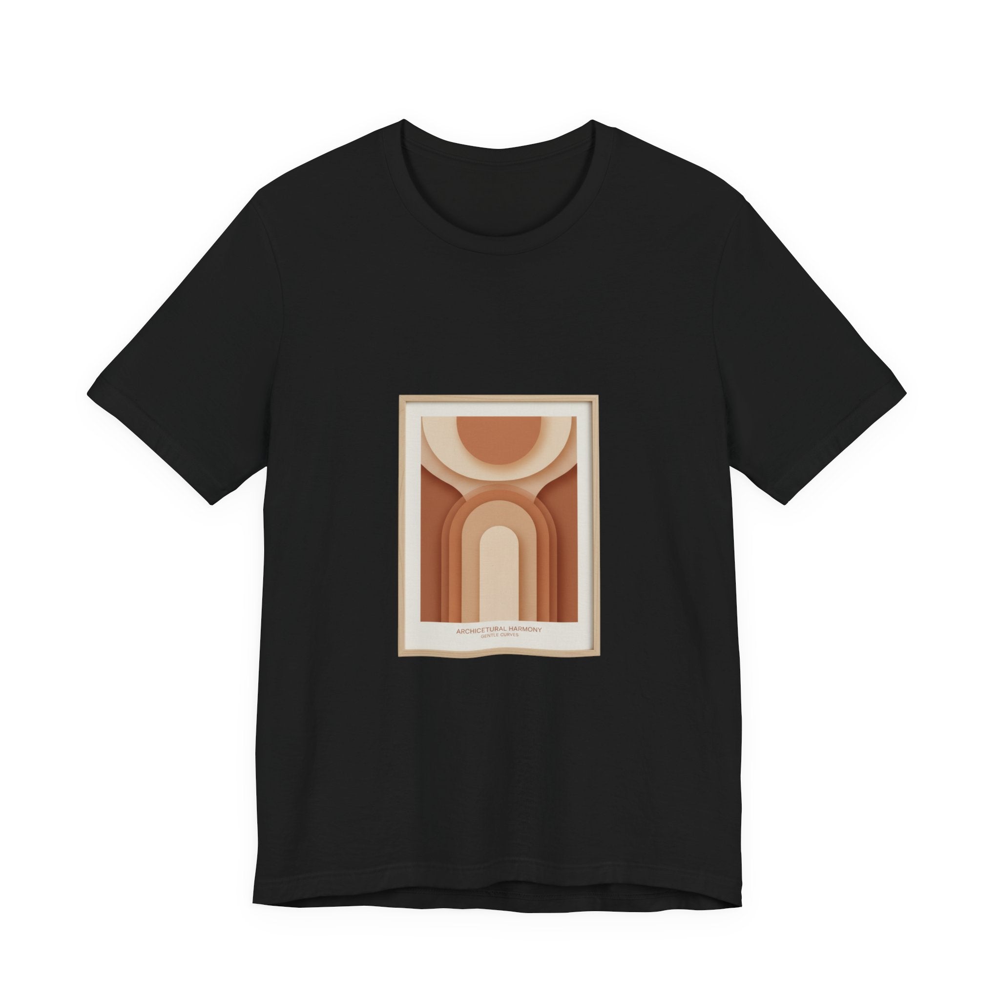 Terracotta Arch Abstract Tee | clay tone art, warm neutral shapes