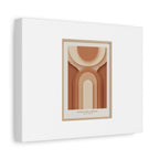 Terracotta Arch Abstract Canvas | Earthy Minimal Poster