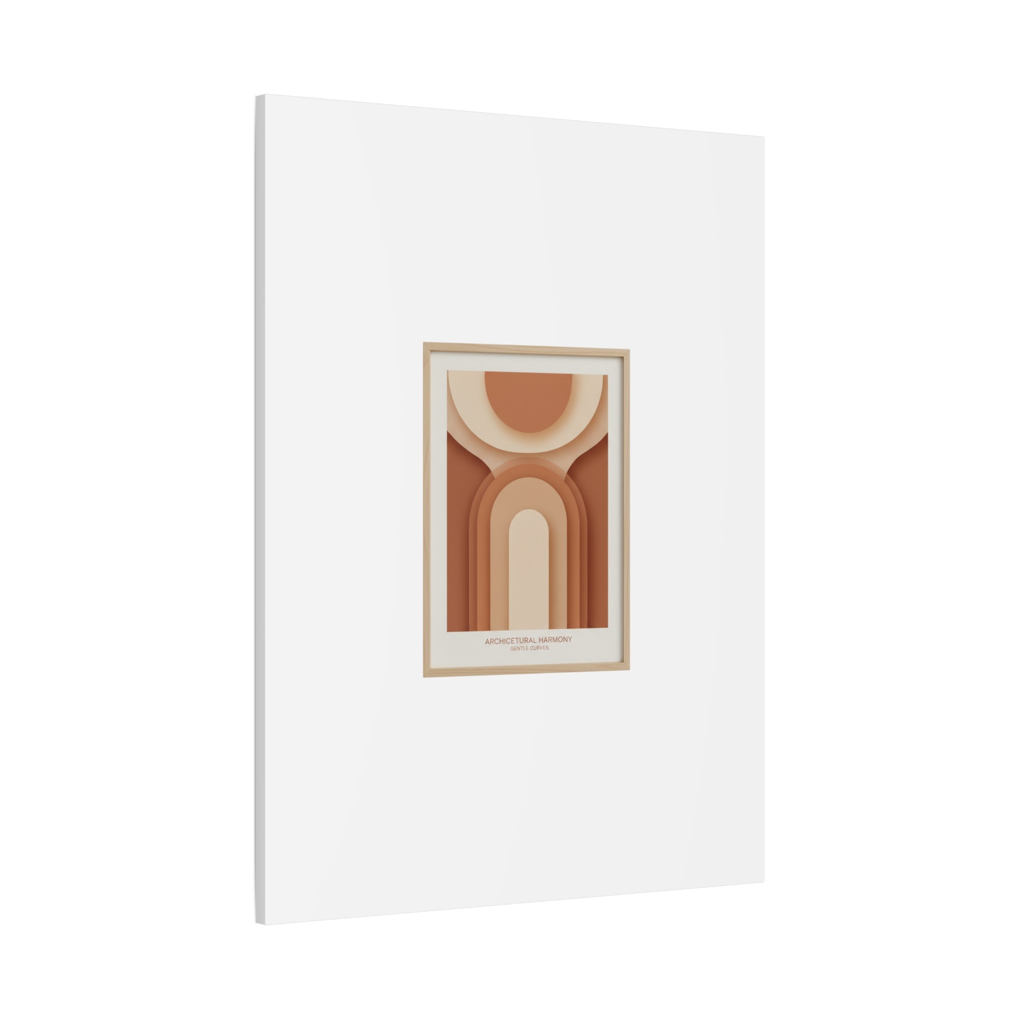 Terracotta Arch Abstract Canvas | Earthy Minimal Poster