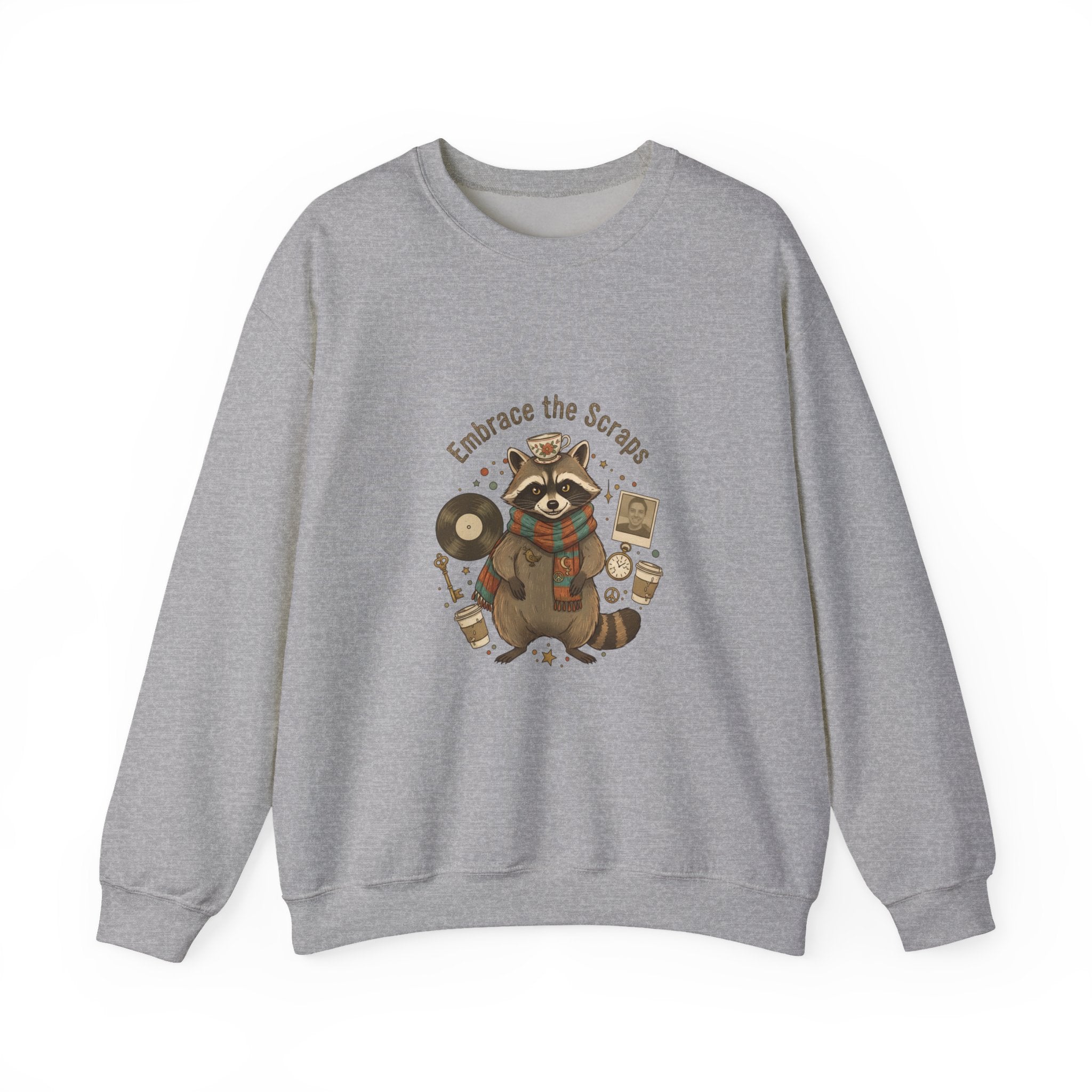 Embrace the Scraps Raccoon Sweatshirt | Scavenger Chic, possum design