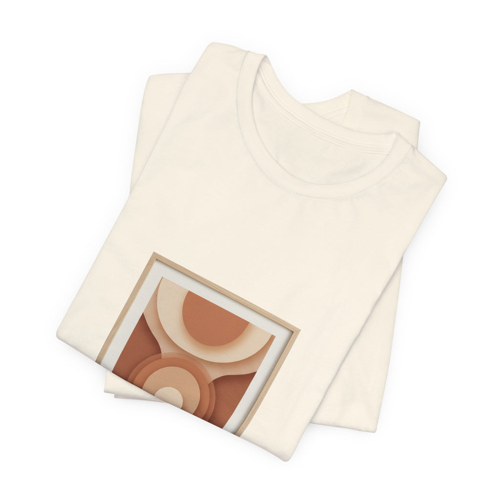 Terracotta Arch Abstract Tee | clay tone art, warm neutral shapes