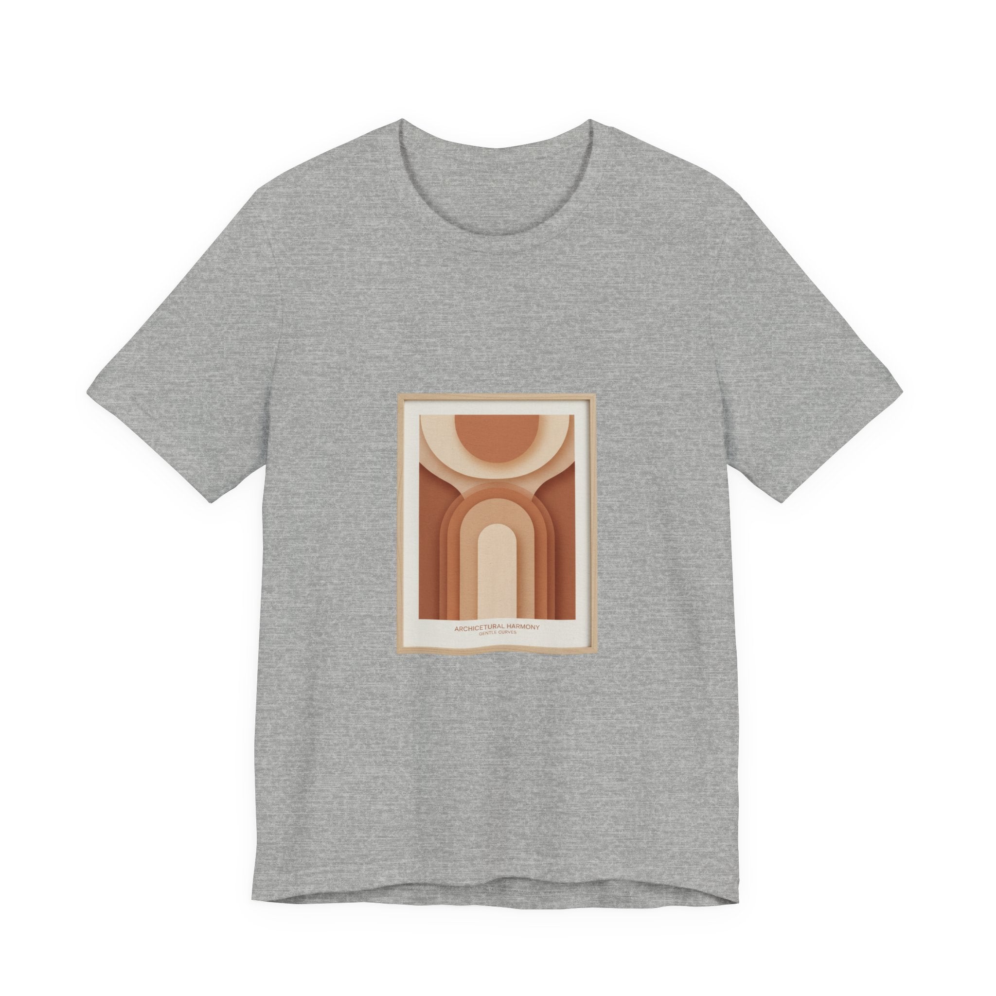 Terracotta Arch Abstract Tee | clay tone art, warm neutral shapes