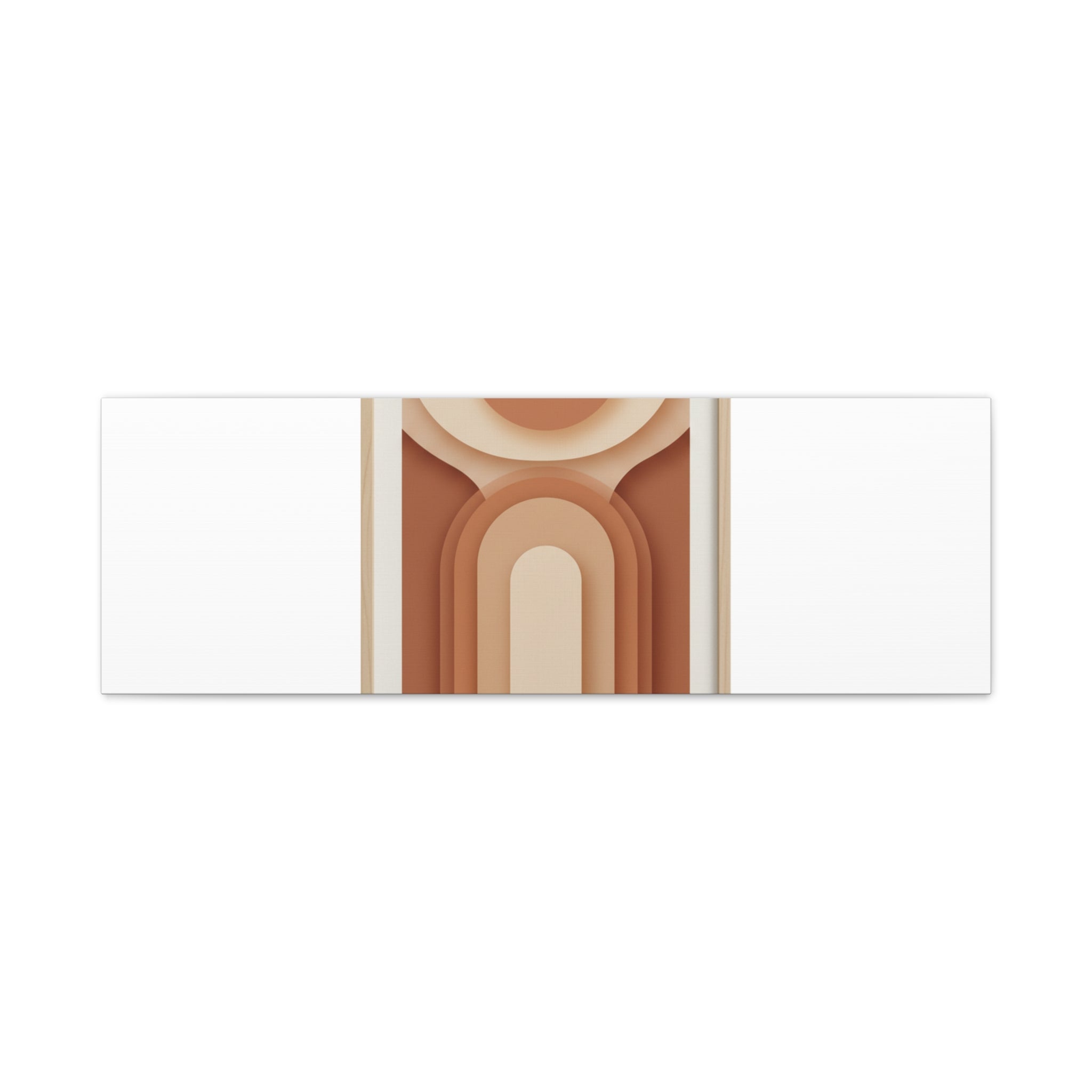 Terracotta Arch Abstract Canvas | Earthy Minimal Poster