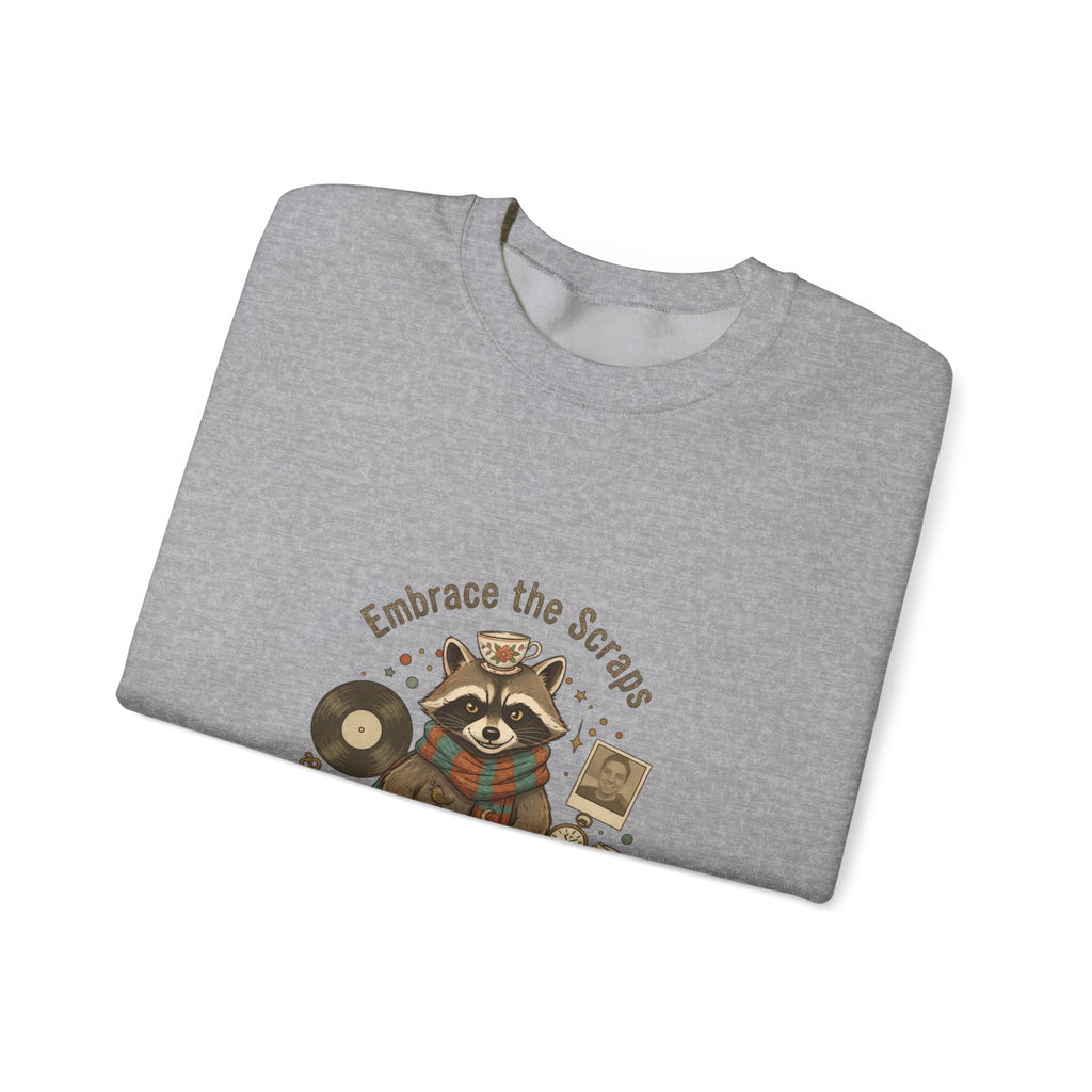 Embrace the Scraps Raccoon Sweatshirt | Scavenger Chic, possum design