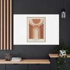 Terracotta Arch Abstract Canvas | Earthy Minimal Poster