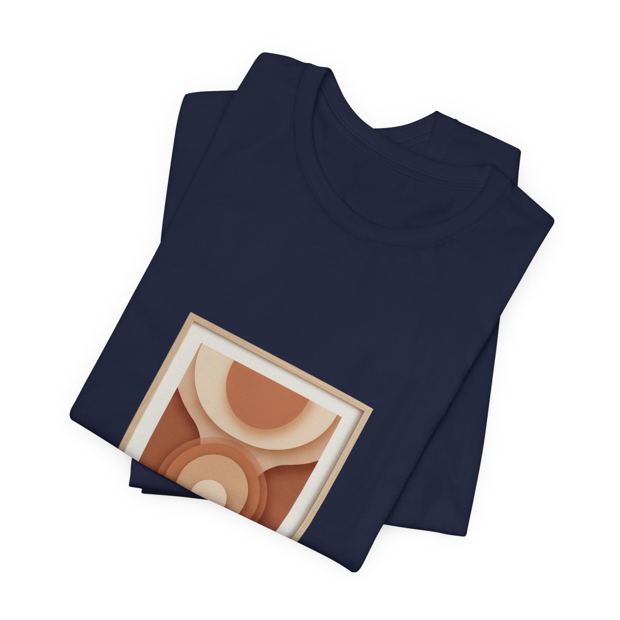 Terracotta Arch Abstract Tee | clay tone art, warm neutral shapes