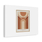 Terracotta Arch Abstract Canvas | Earthy Minimal Poster