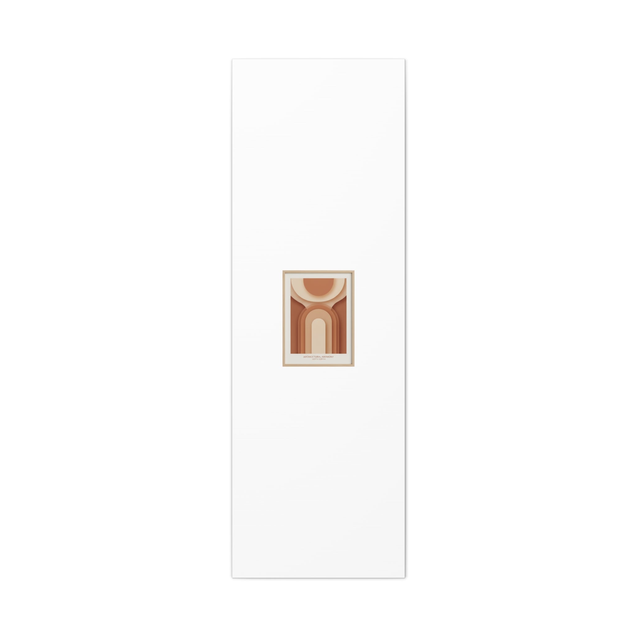 Terracotta Arch Abstract Canvas | Earthy Minimal Poster