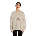 Neutral Rainbow Arc Sweatshirt | muted rainbow, boho desert arc