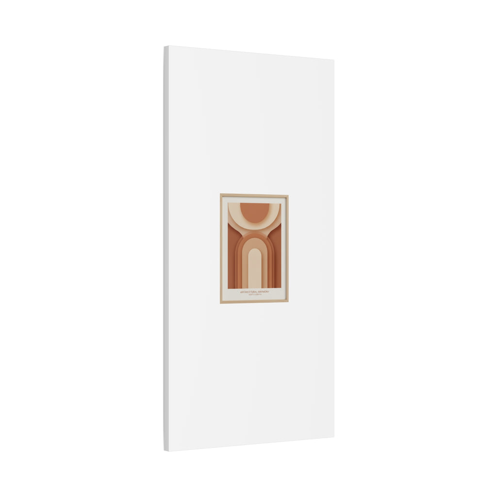 Terracotta Arch Abstract Canvas | Earthy Minimal Poster