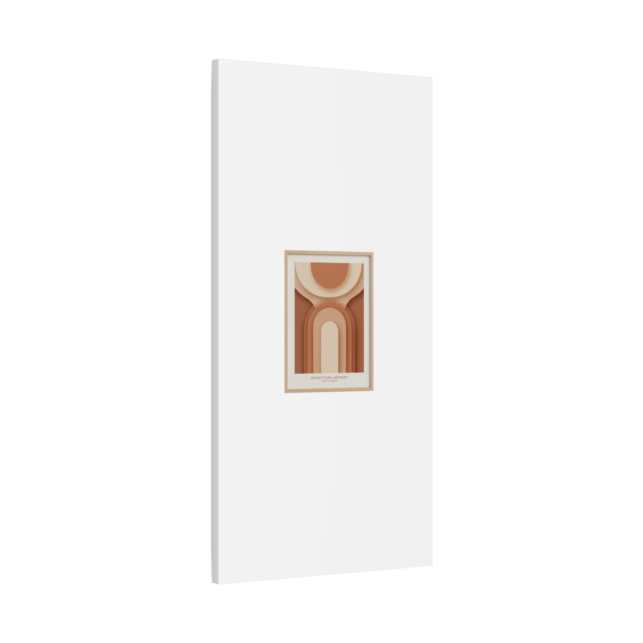 Terracotta Arch Abstract Canvas | Earthy Minimal Poster