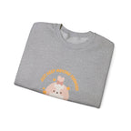 Crewneck Sweatshirt — Cute Kawaii Stars Design "Just Keep Moving Forward"