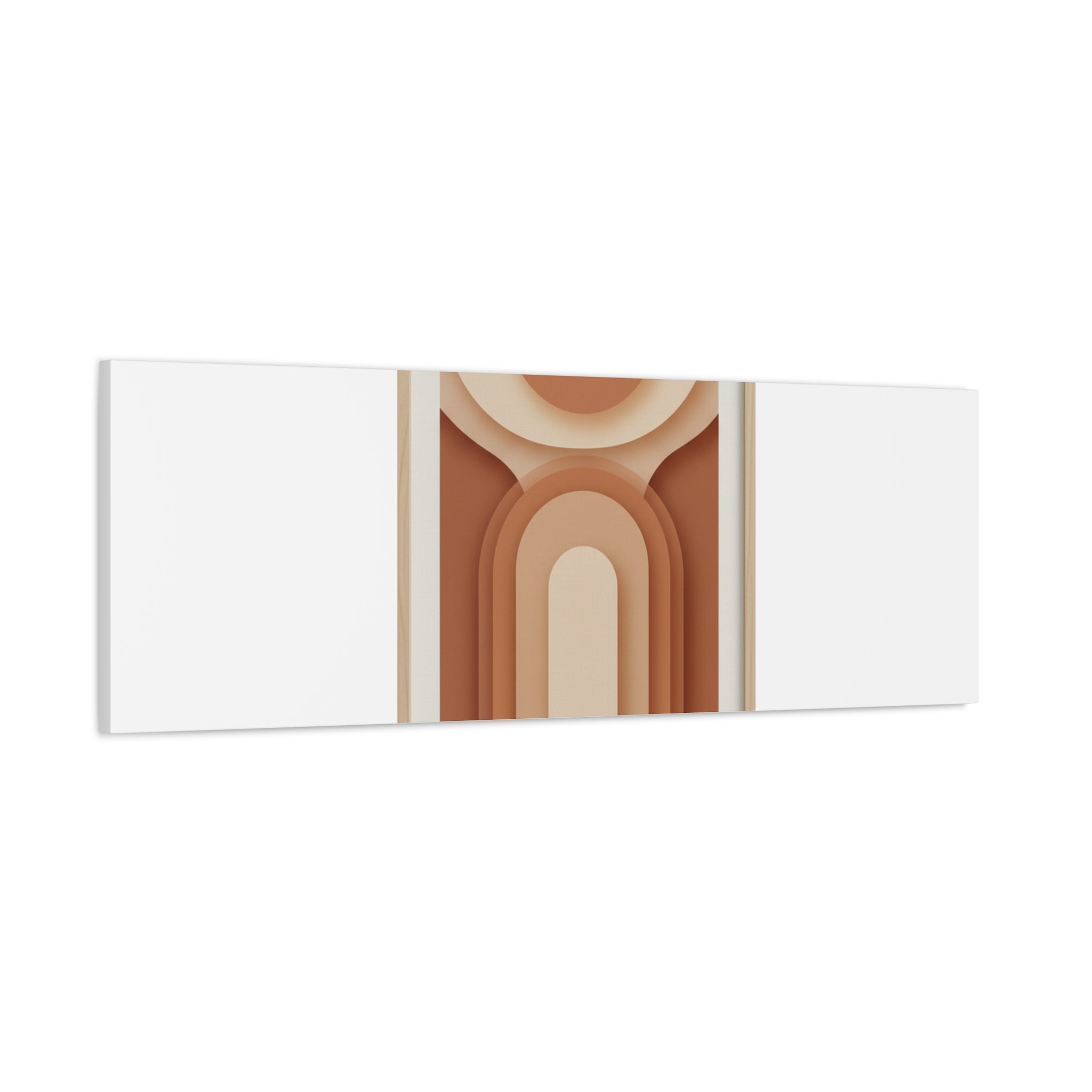 Terracotta Arch Abstract Canvas | Earthy Minimal Poster