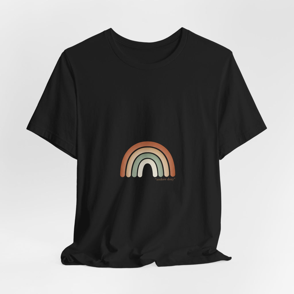 Neutral Rainbow Arc Tee | muted rainbow shirt, boho rainbow