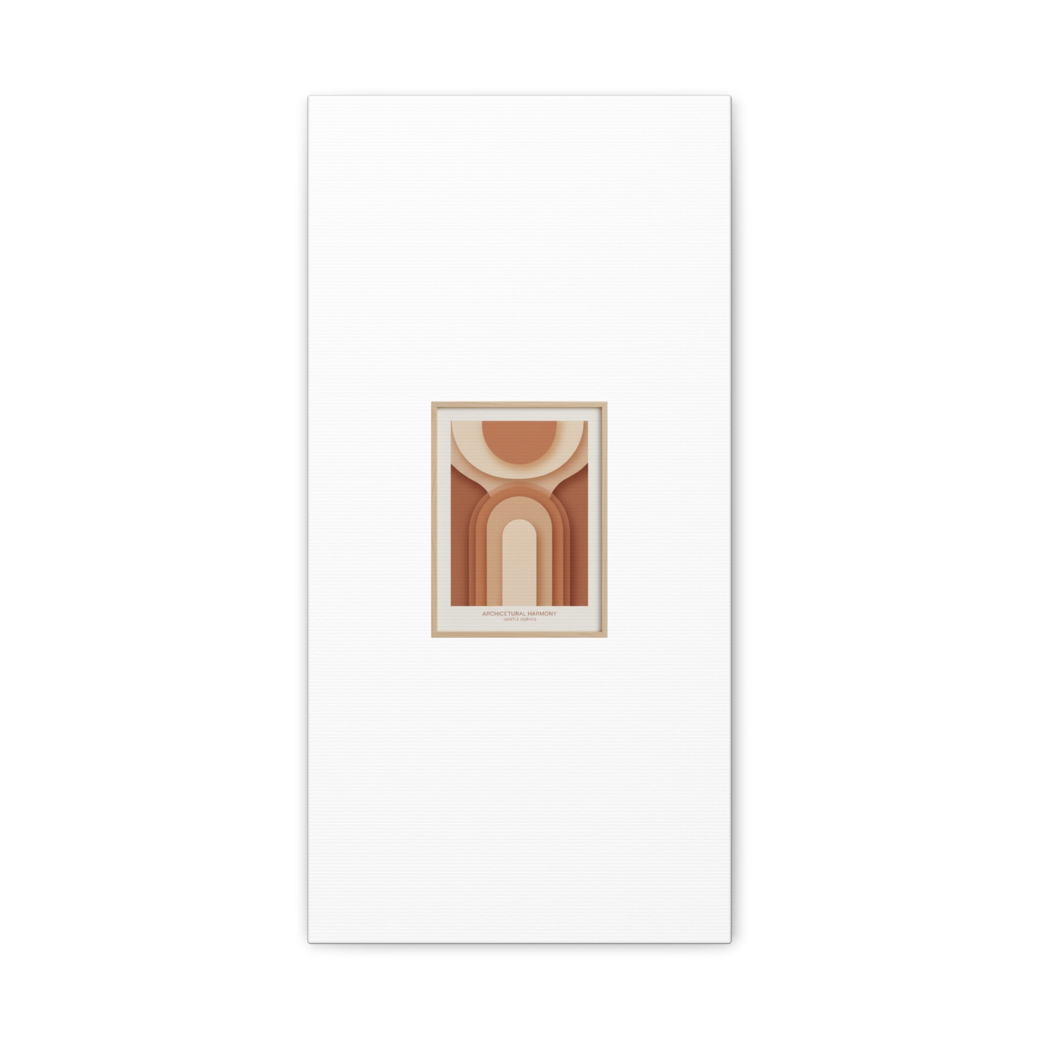Terracotta Arch Abstract Canvas | Earthy Minimal Poster