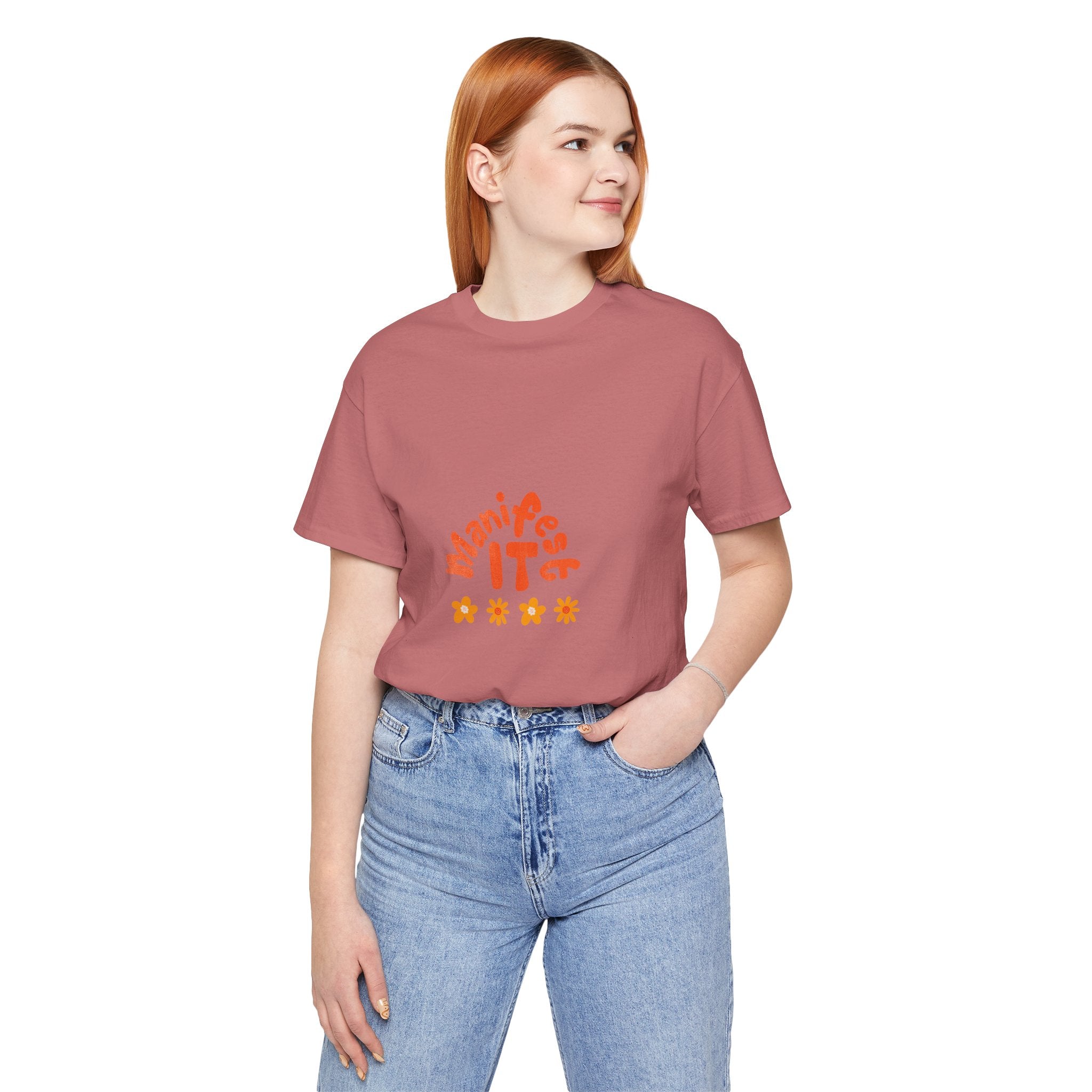 Manifest It Tee — Positive Affirmation Graphic T‑Shirt