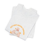 Cute Kawaii Bunny Tee — "Just Keep Moving Forward" Graphic T-Shirt