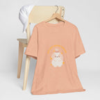 Cute Kawaii Bunny Tee — "Just Keep Moving Forward" Graphic T-Shirt