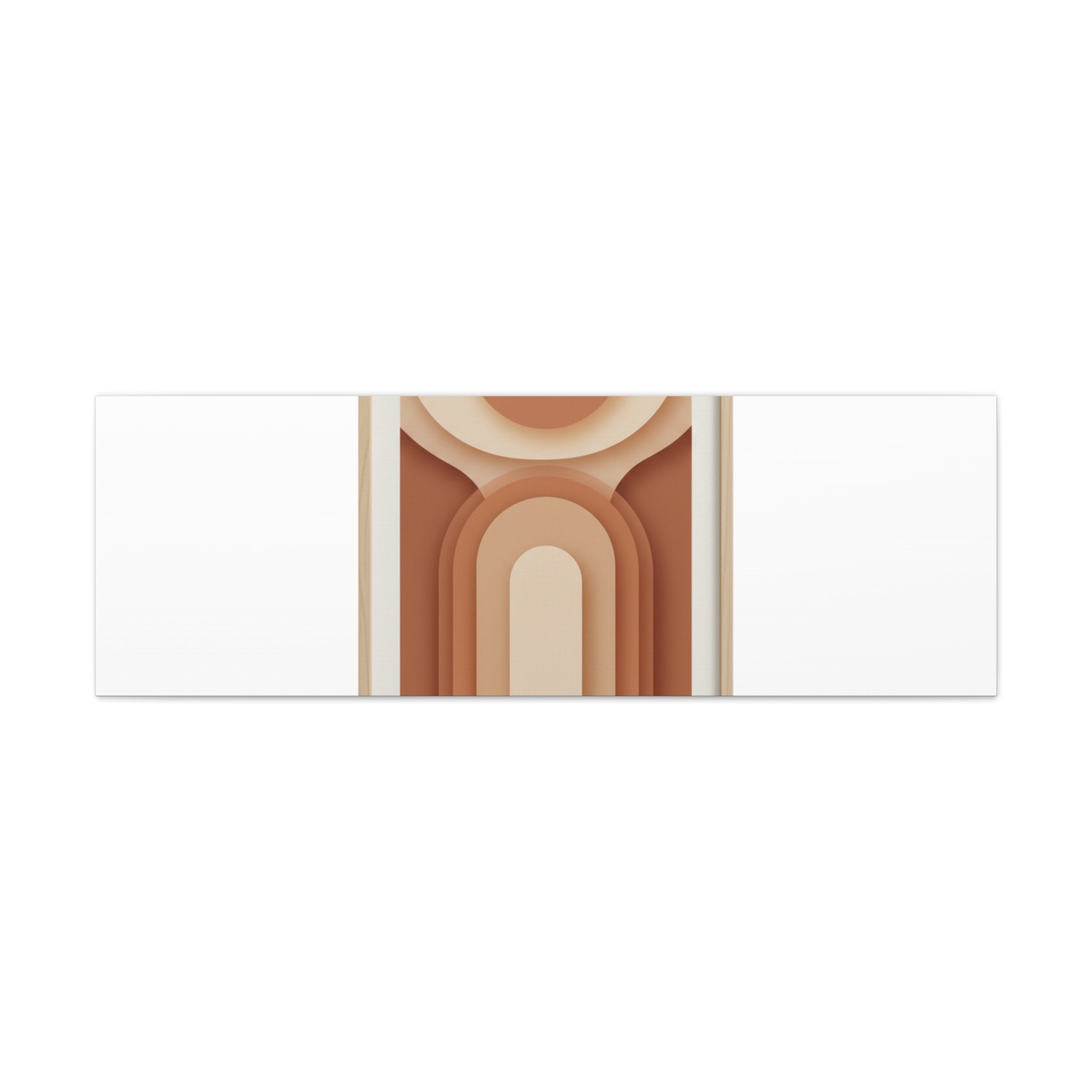 Terracotta Arch Abstract Canvas | Earthy Minimal Poster