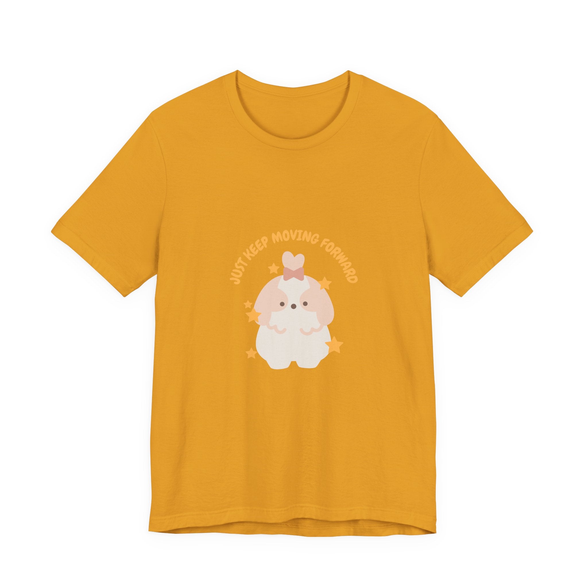 Cute Kawaii Bunny Tee — "Just Keep Moving Forward" Graphic T-Shirt