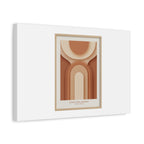 Terracotta Arch Abstract Canvas | Earthy Minimal Poster