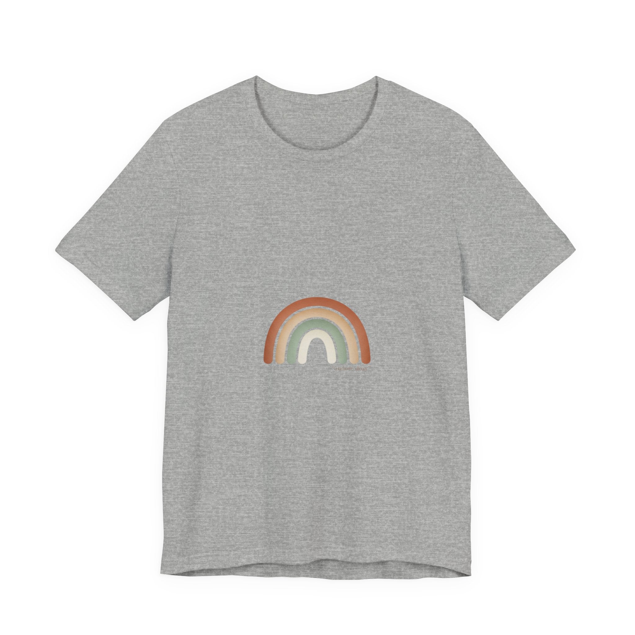 Neutral Rainbow Arc Tee | muted rainbow shirt, boho rainbow