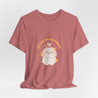 Cute Kawaii Bunny Tee — "Just Keep Moving Forward" Graphic T-Shirt