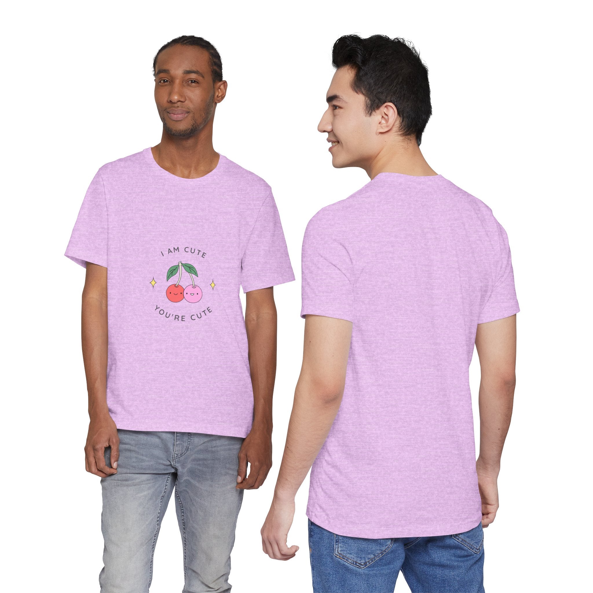 Cute Cherries Graphic Tee — "I Am Cute, You're Cute" Cute Fruit T-Shirt
