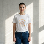 Cute Kawaii Bunny Tee — "Just Keep Moving Forward" Graphic T-Shirt