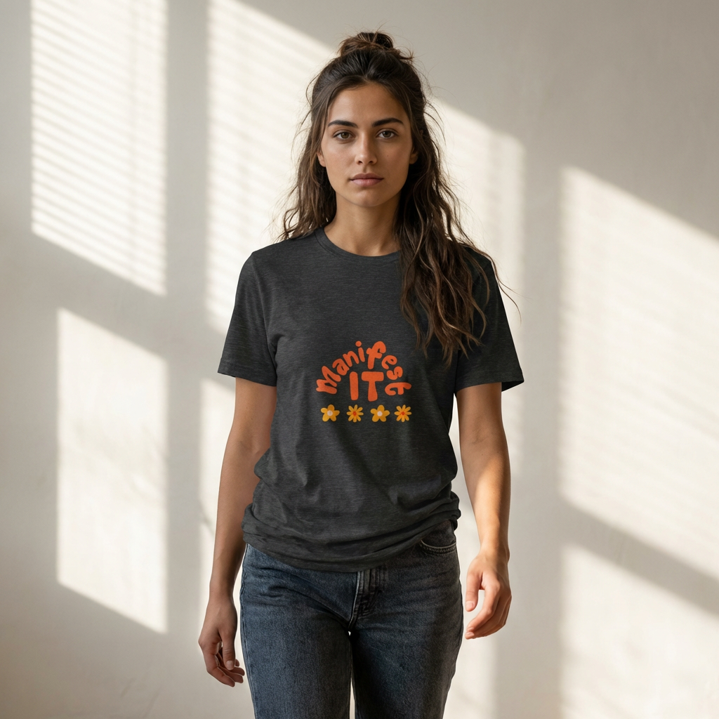 Manifest It Tee — Positive Affirmation Graphic T‑Shirt