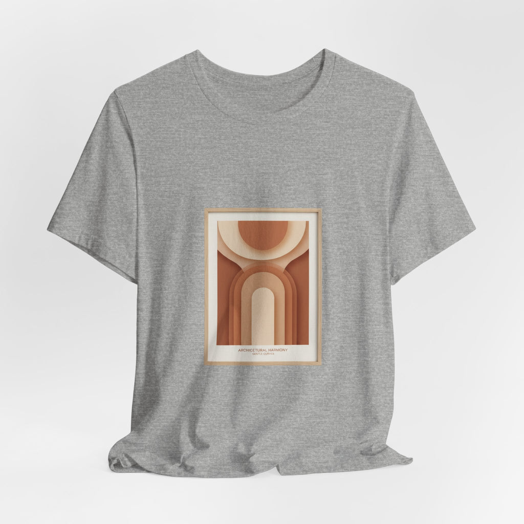 Terracotta Arch Abstract Tee | clay tone art, warm neutral shapes