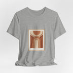 Terracotta Arch Abstract Tee | clay tone art, warm neutral shapes