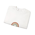 Neutral Rainbow Arc Sweatshirt | muted rainbow, boho desert arc