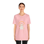 Cute Kawaii Bunny Tee — "Just Keep Moving Forward" Graphic T-Shirt