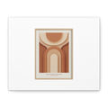 Terracotta Arch Abstract Canvas | Earthy Minimal Poster