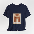 Terracotta Arch Abstract Tee | clay tone art, warm neutral shapes
