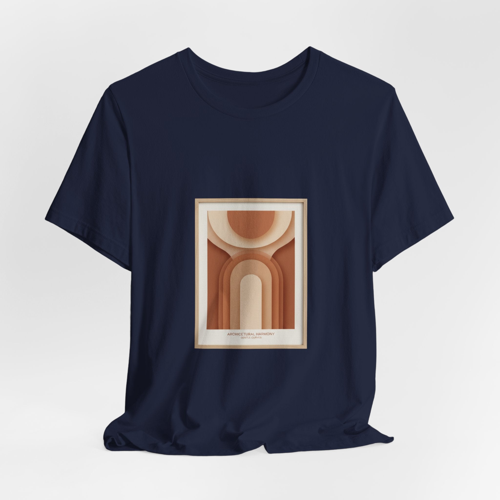 Terracotta Arch Abstract Tee | clay tone art, warm neutral shapes